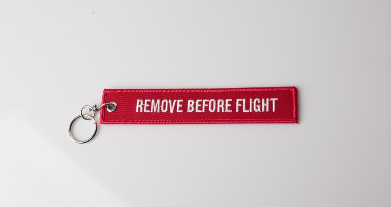  "Remove before flight"